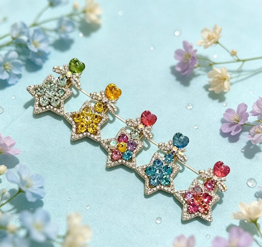 淡色系ヘアアクセサリーセット
