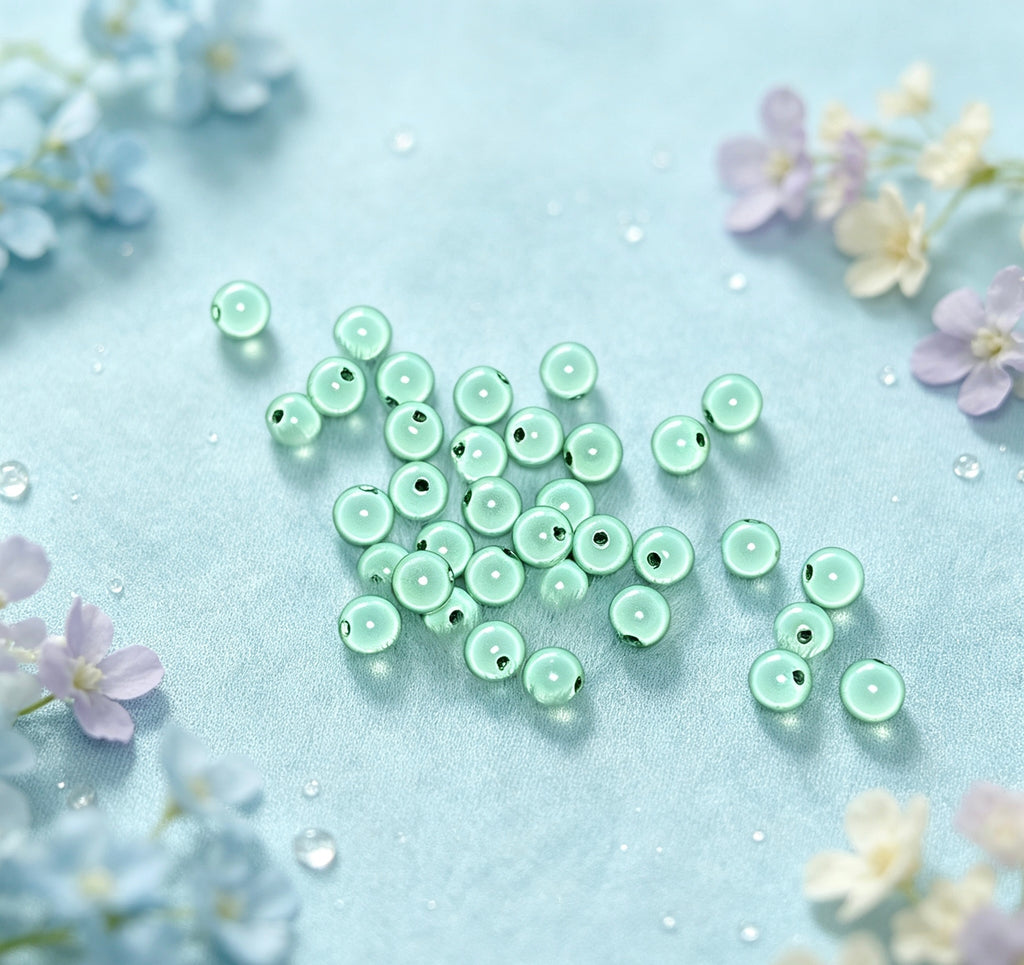 10mm 反射ビーズ アクリル バルブビーズ 二次元風 レーザー DIY パーツ 散珠 ブレスレット チャーム 手作り素材