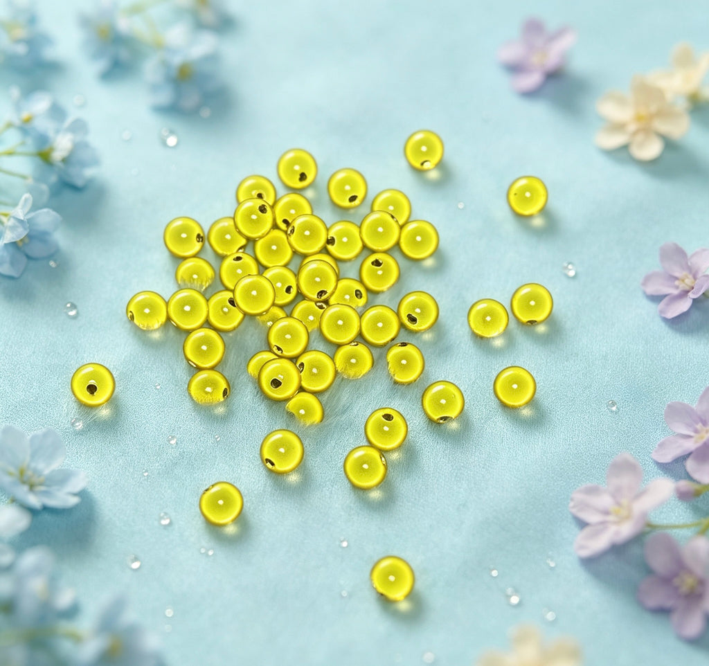 10mm 反射ビーズ アクリル バルブビーズ 二次元風 レーザー DIY パーツ 散珠 ブレスレット チャーム 手作り素材