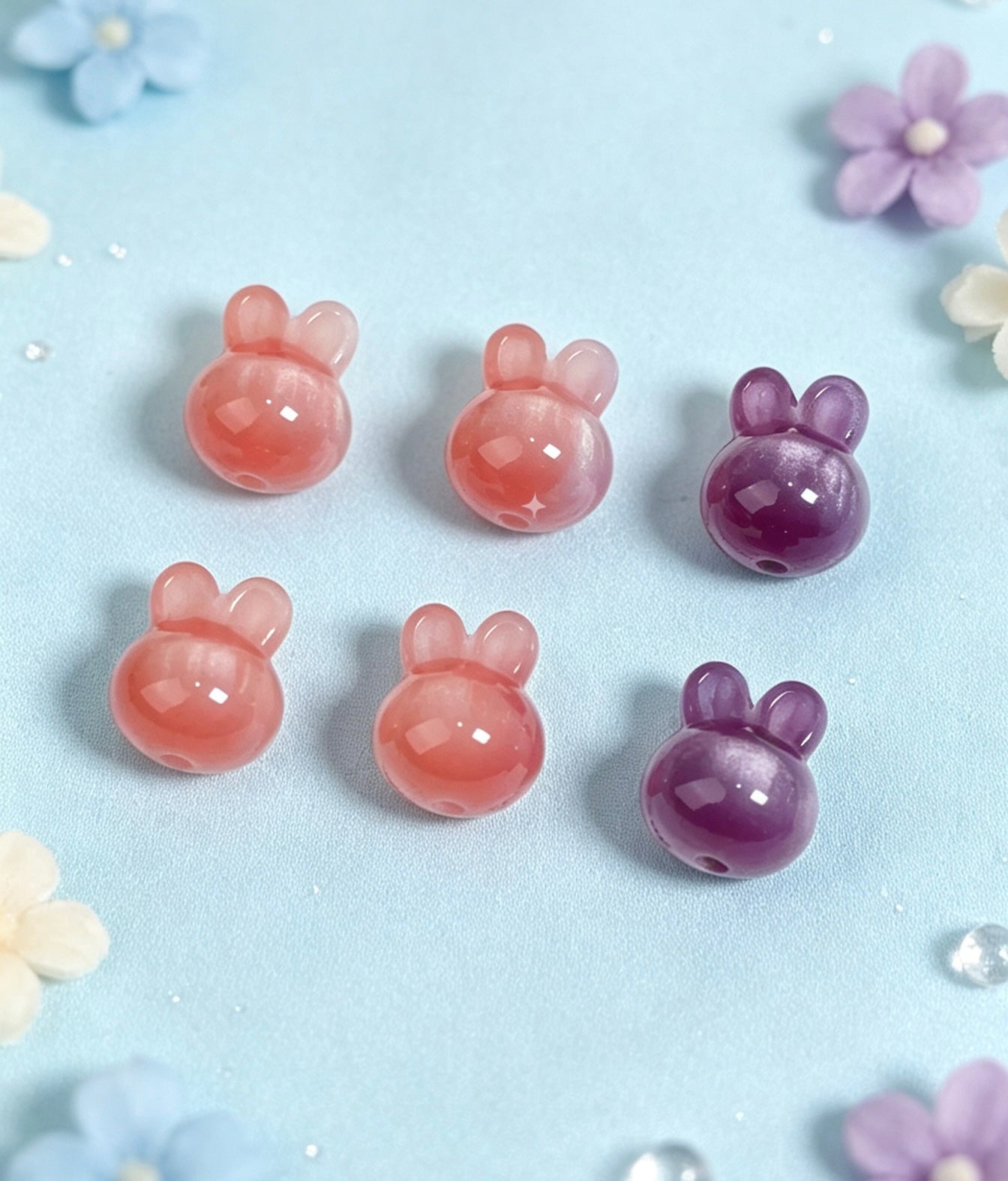 ビーズ，手作りチャーム，