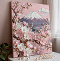 新作DIYパールアート「富士山と桜」シリーズ 貼るだけパール絵 お部屋飾り