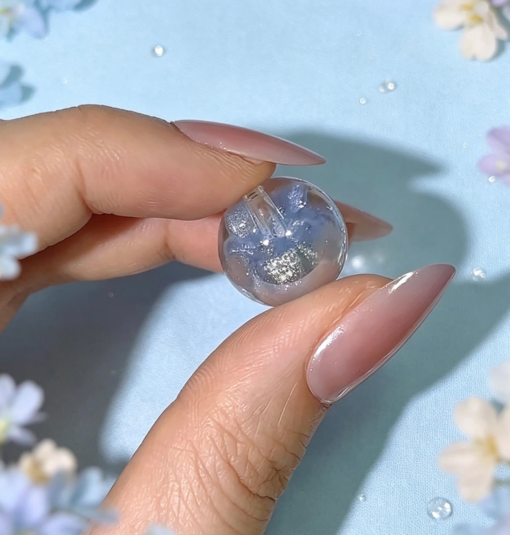 ビーズ 鈴蘭内包花柄 グラデーションビーズ ハンドメイドアクセサリー素材
