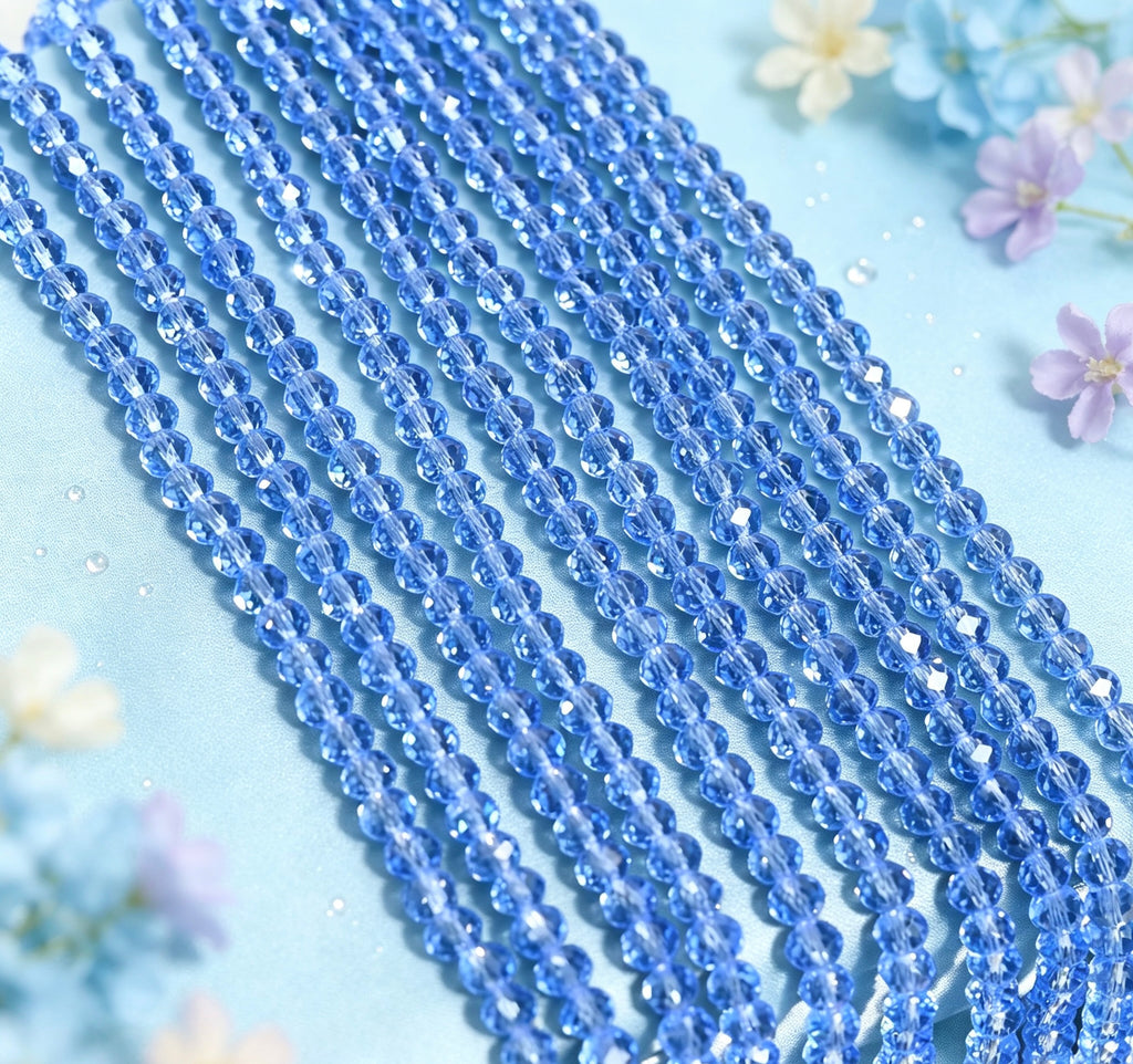 【4mm キラキラビーズ 】手作りパーツ DIY アクセサリー パーツ ストラップ　ネックレス ブレスレット用