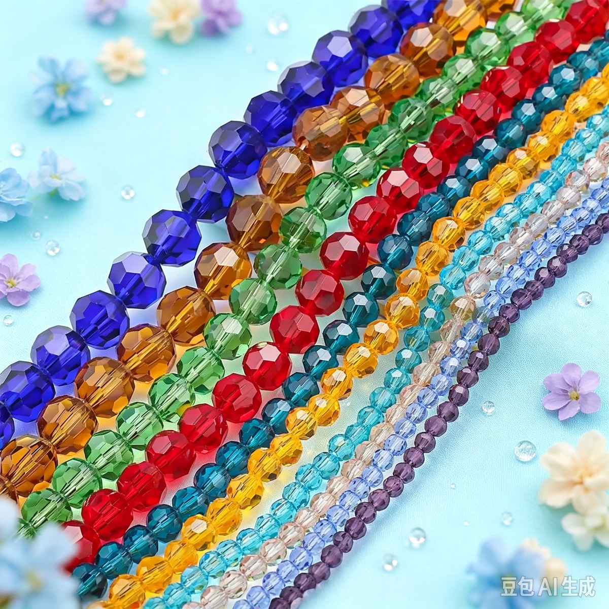 2mm ビーズ カットパイナップルビーズ 手作りパーツ アクセサリーパーツ