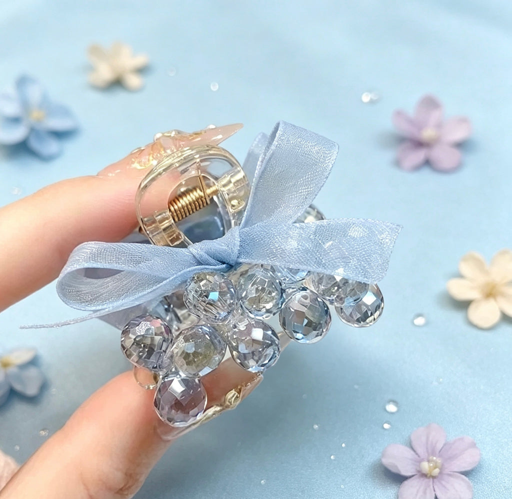 淡色系ヘアアクセサリーセット
