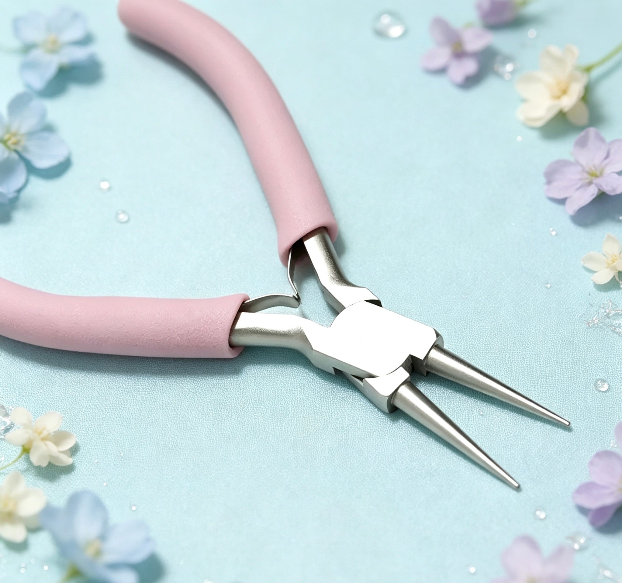 ピンク手芸ペンチ DIYアクセサリー工具