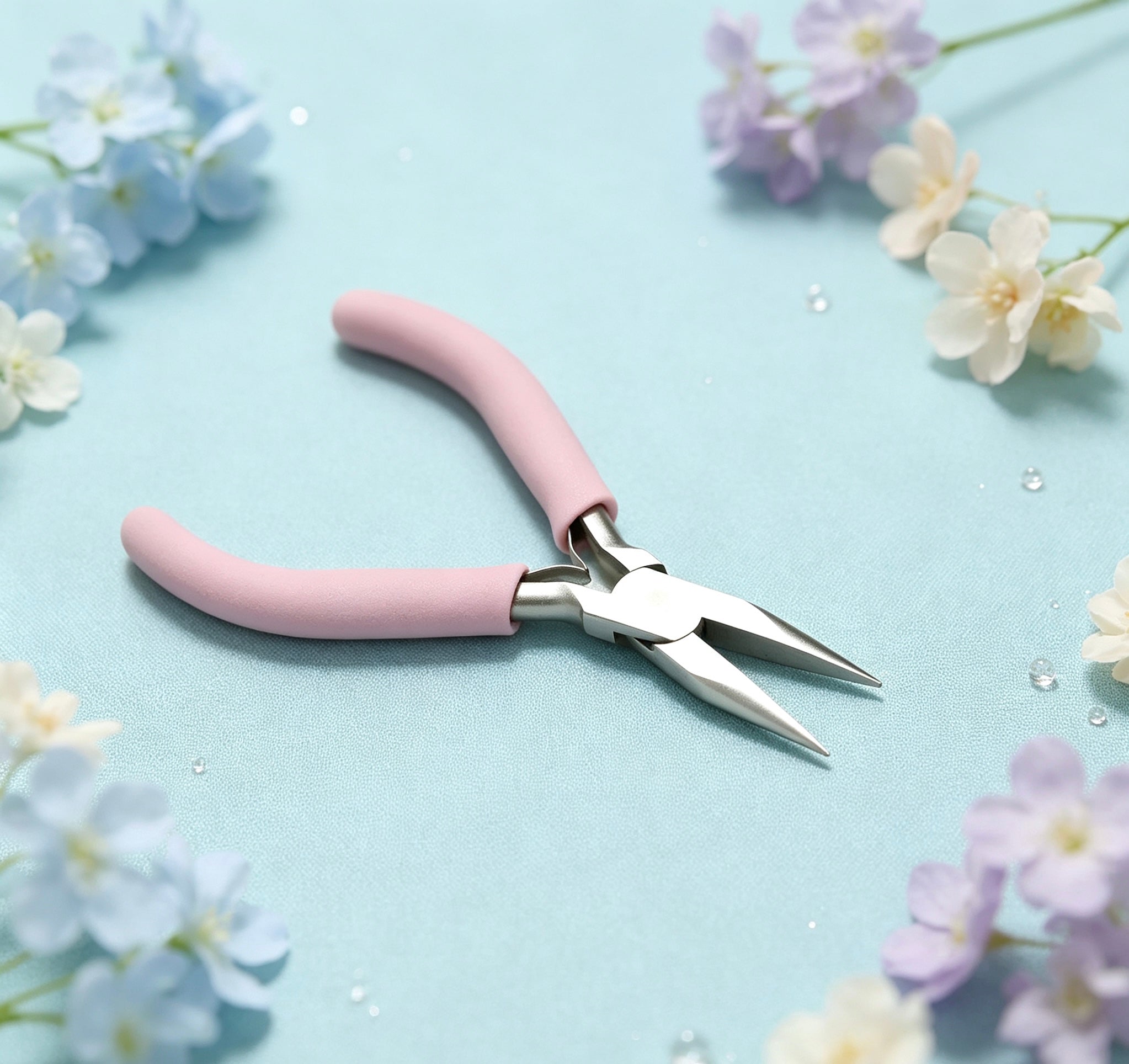 ピンク手芸ペンチ DIYアクセサリー工具